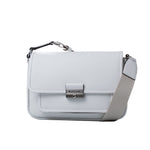 Michael Kors - Polished Leather Structured Shoulder Bag - White Michael Kors