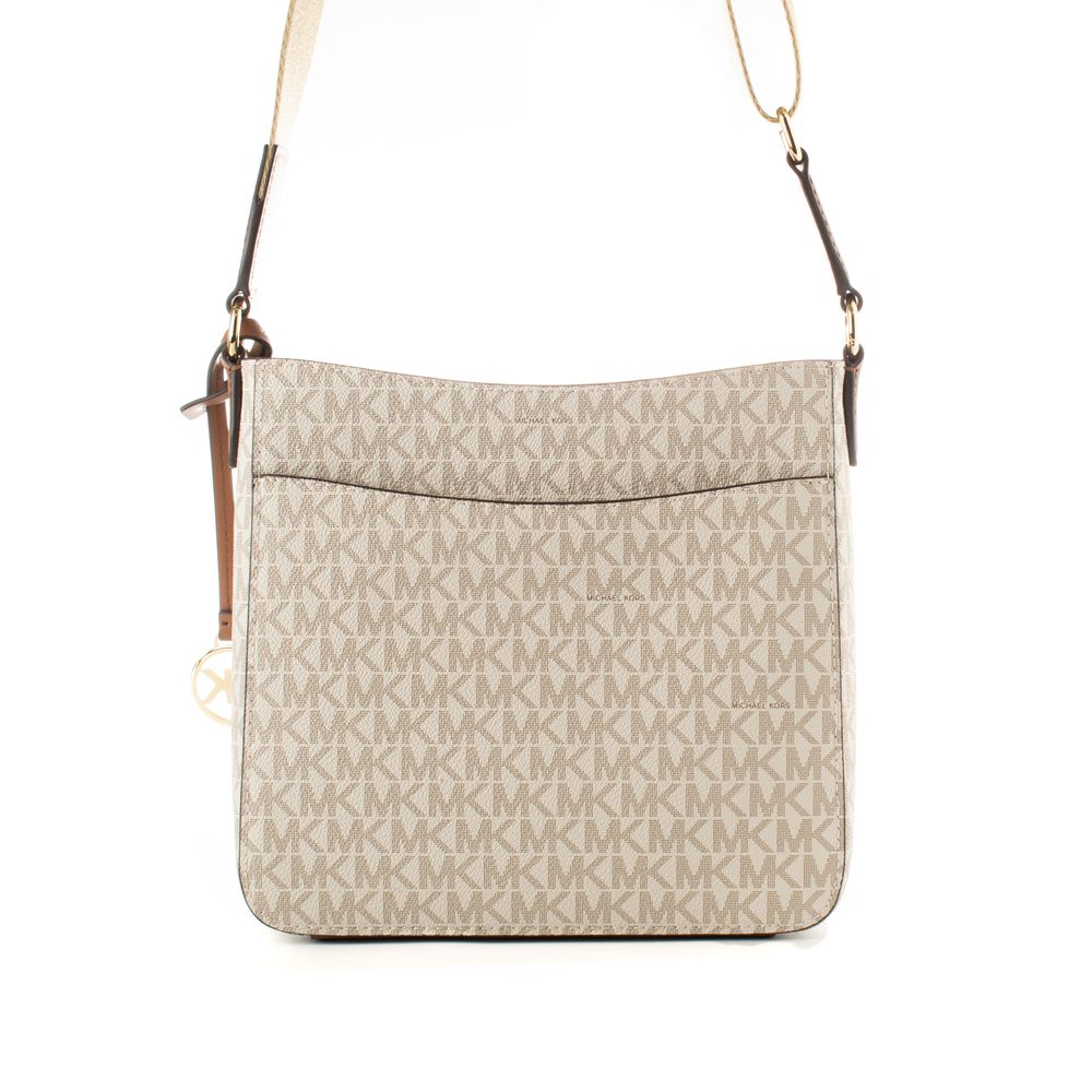 Michael Kors - Chic Monogram Canvas Adjustable Crossbody Bag - Beige Michael Kors