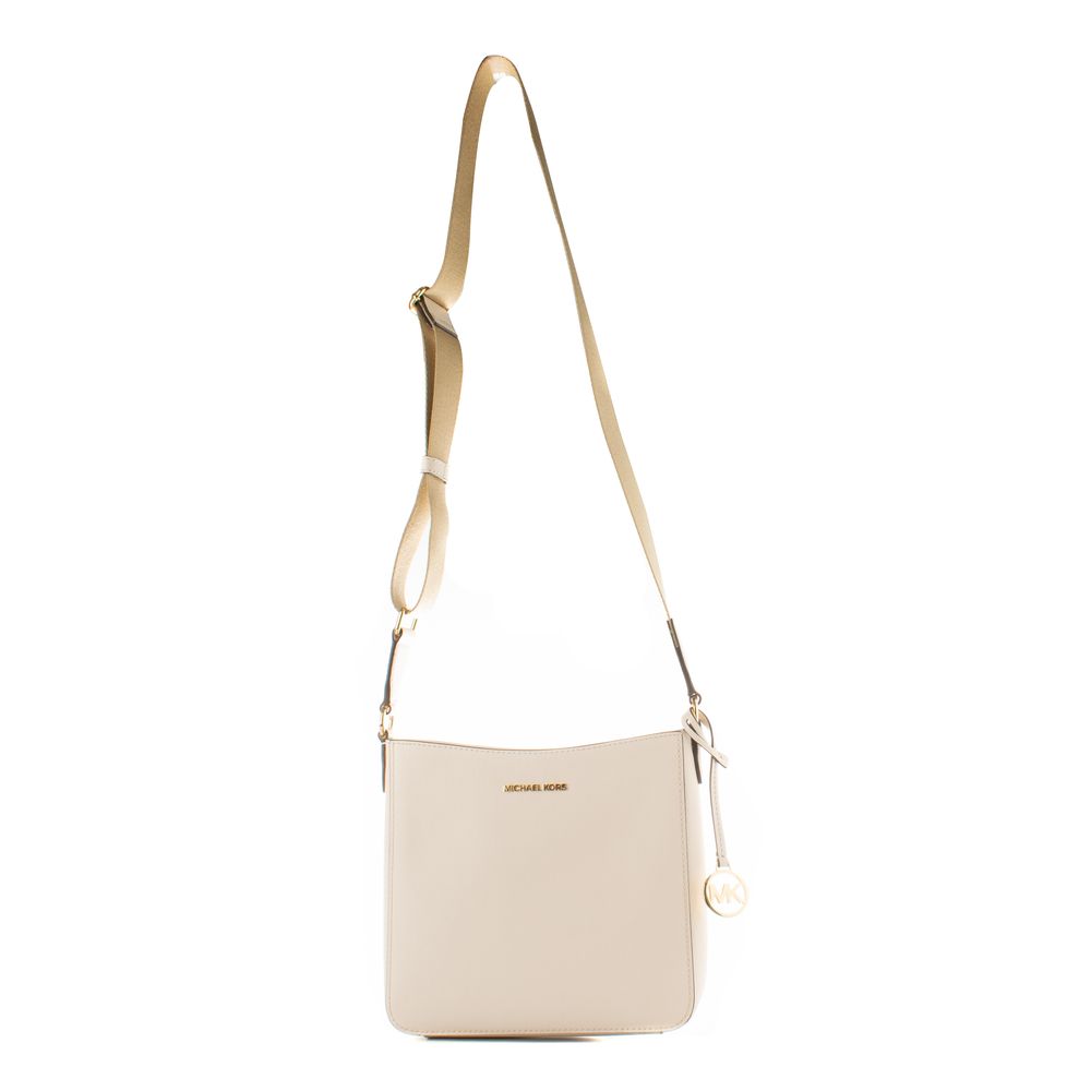 Michael Kors - Effortless Canvas Structured Crossbody Bag - Beige Michael Kors