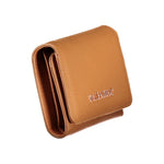Valentino - Polished Textured Compact Flap Wallet - Brown Mario Valentino