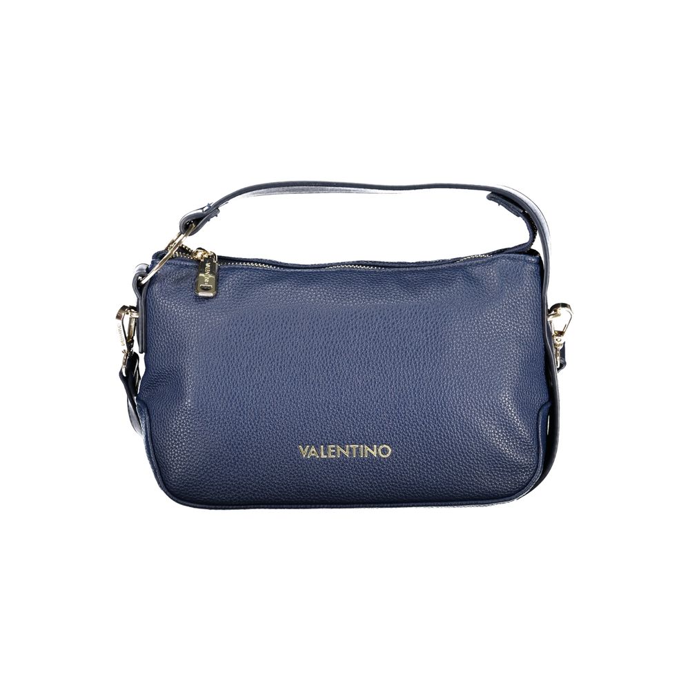 Valentino - Structured Textured Polyethylene Shoulder Bag - Navy Blue Mario Valentino
