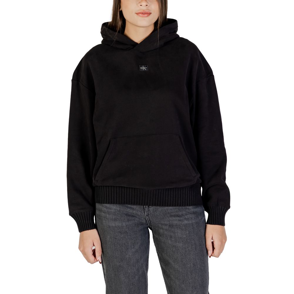 Calvin Klein Jeans - Effortless Cotton Relaxed Pullover Hoodie - Black Calvin Klein Jeans