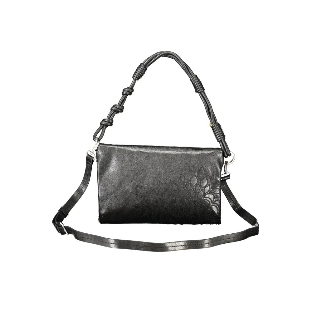Desigual - Bold Textured Knotted Handle Shoulder Bag - Black Desigual