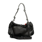 Desigual - Edgy Polyethylene Gathered Shoulder Bag With Braided Strap - Black Desigual