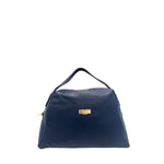 Baldinini Trend - Structured Textured Cowhide Shoulder Bag - Blue Baldinini Trend