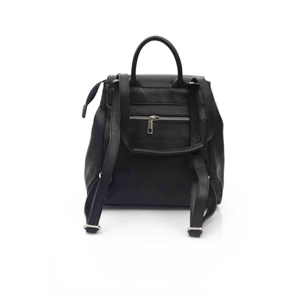 Baldinini Trend - Soft Convertible Cowhide Backpack - Black Baldinini Trend