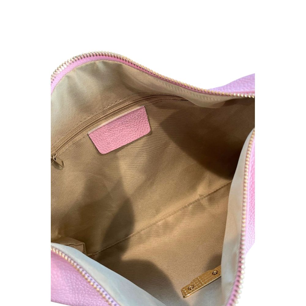 Baldinini Trend - Soft Pebbled Leather Knotted Strap Shoulder Clutch - Pink Baldinini Trend