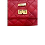 Baldinini Trend - Quilted Cowhide Mini Crossbody Bag - Red Baldinini Trend