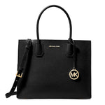 Michael Kors - Structured Textured Top Handle Tote Bag - Black Michael Kors