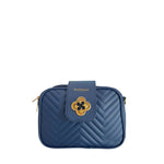 Baldinini Trend - Sophisticated Quilted Crossbody Bag with Gold Hardware - Blue Baldinini Trend