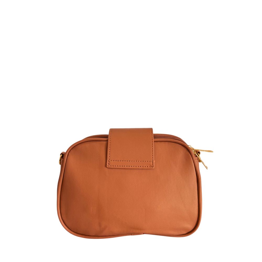 Baldinini Trend - Quilted Chevron Crossbody Bag - Brown Baldinini Trend