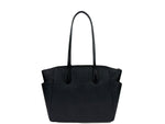 Michael Kors - Polished Leather Medium Signature Tote Bag - Black Michael Kors
