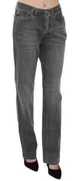 Just Cavalli - Classic Gray Washed Straight Leg Denim Jeans - Gray Washed Just Cavalli