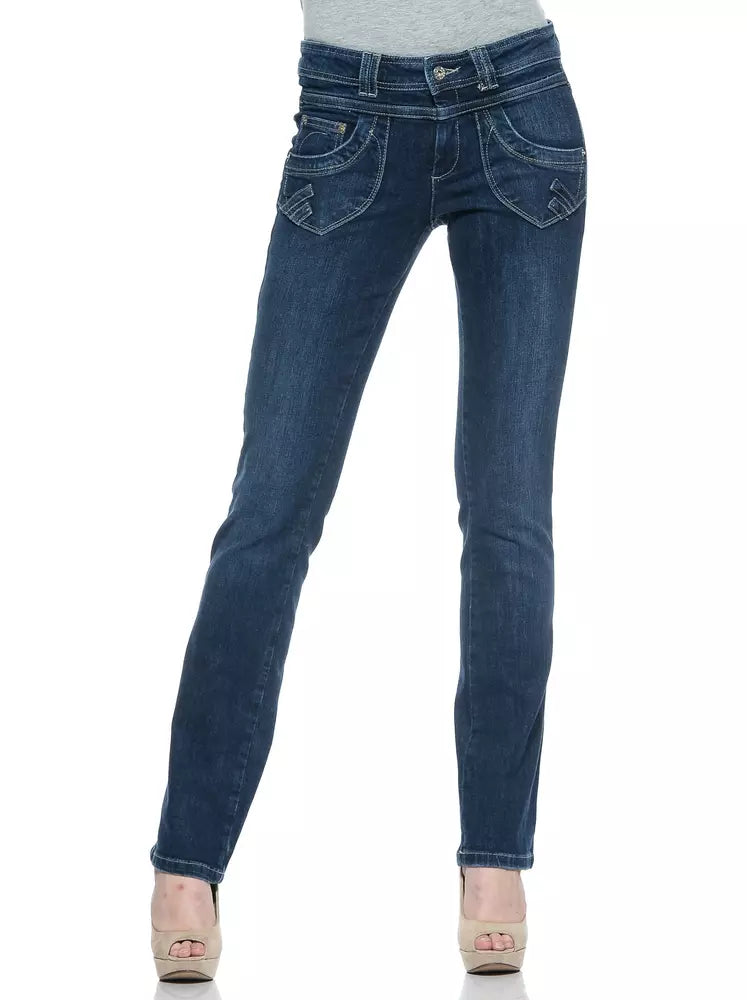 Ungaro Fever - Figure-Flattering Regular Fit Straight Jeans - Blue Ungaro Fever