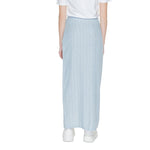Vero Moda - Effortless Linen Blend Tie-Waist Maxi Skirt - Light Blue Vero Moda
