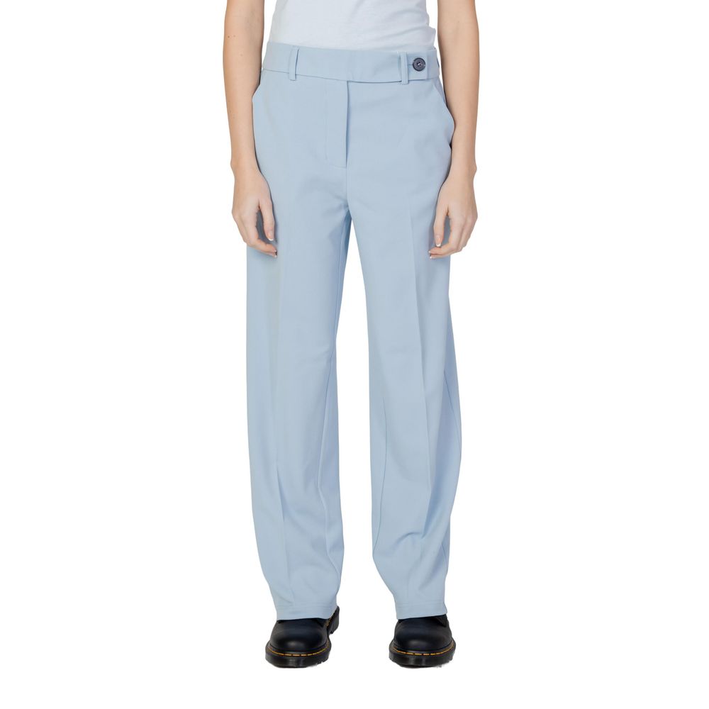 Only - Polished Straight Leg Cigarette Pant - Light Blue Only