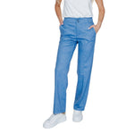 Street One - Contemporary Wide Leg Palazzo Trousers - Blue Street One