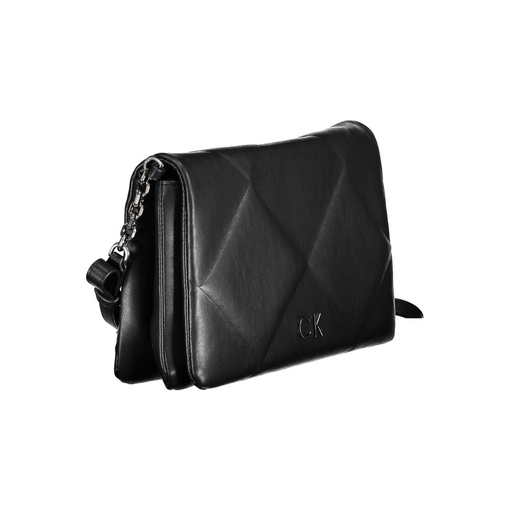 Calvin Klein - Sleek Quilted Polyester Shoulder Bag - Black Calvin Klein