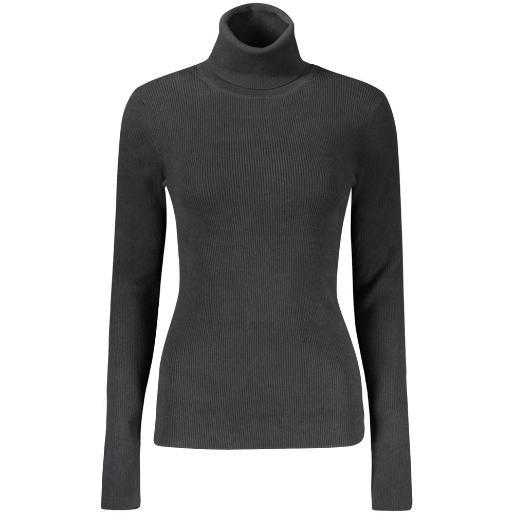 Calvin Klein - Sleek Ribbed Turtleneck Sweater - Black Calvin Klein