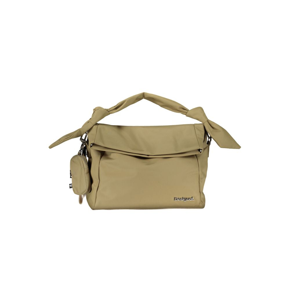 Desigual - Playful Knotted Handle Polyester Shoulder Bag - Green Desigual