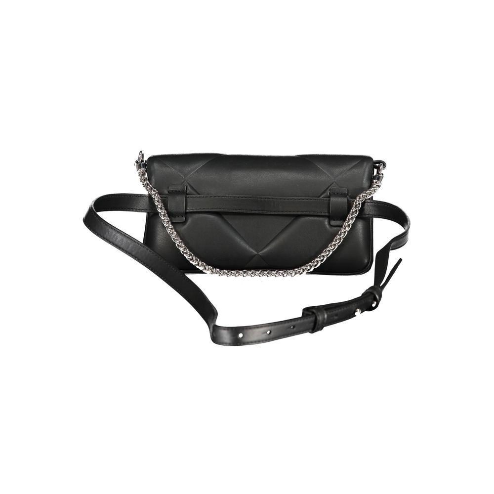 Calvin Klein - Sleek Quilted Convertible Chain Handbag - Black Calvin Klein