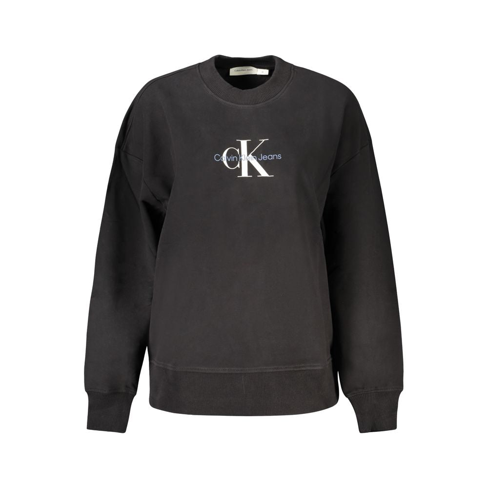 Calvin Klein - Relaxed Brushed Cotton Logo Sweatshirt - Black Calvin Klein