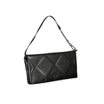 Calvin Klein - Structured Quilted Recycled Polyester Shoulder Bag with Chain Detail - Black Calvin Klein