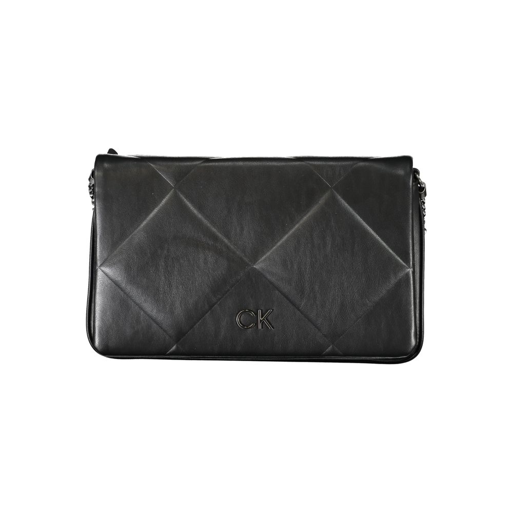 Calvin Klein - Sleek Quilted Recycled Polyester Shoulder Bag - Black Calvin Klein