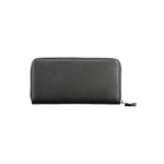 Calvin Klein - Sleek Polyethylene Zip Wallet With Perforated Logo - Black Calvin Klein