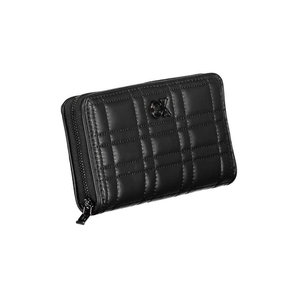Calvin Klein - Sleek Quilted Zip-Around Wallet with RFID Protection - Black Calvin Klein