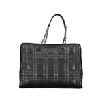 Calvin Klein - Structured Quilted Chain Handle Tote Bag - Black Calvin Klein