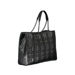Calvin Klein - Structured Quilted Chain Handle Tote Bag - Black Calvin Klein