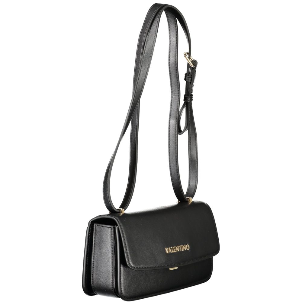 Valentino - Sleek Polyethylene Shoulder Bag with Adjustable Strap - Black Mario Valentino