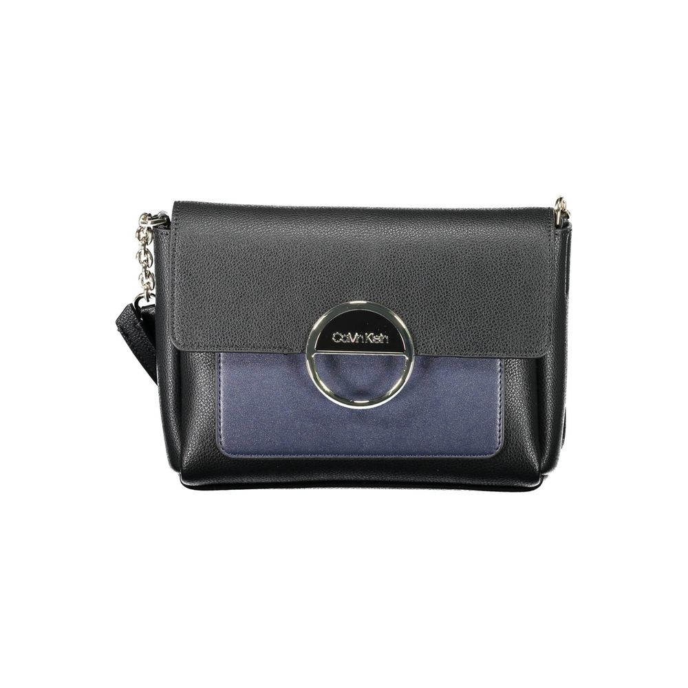 Calvin Klein - Sleek Polyethylene Structured Shoulder Bag - Black Calvin Klein
