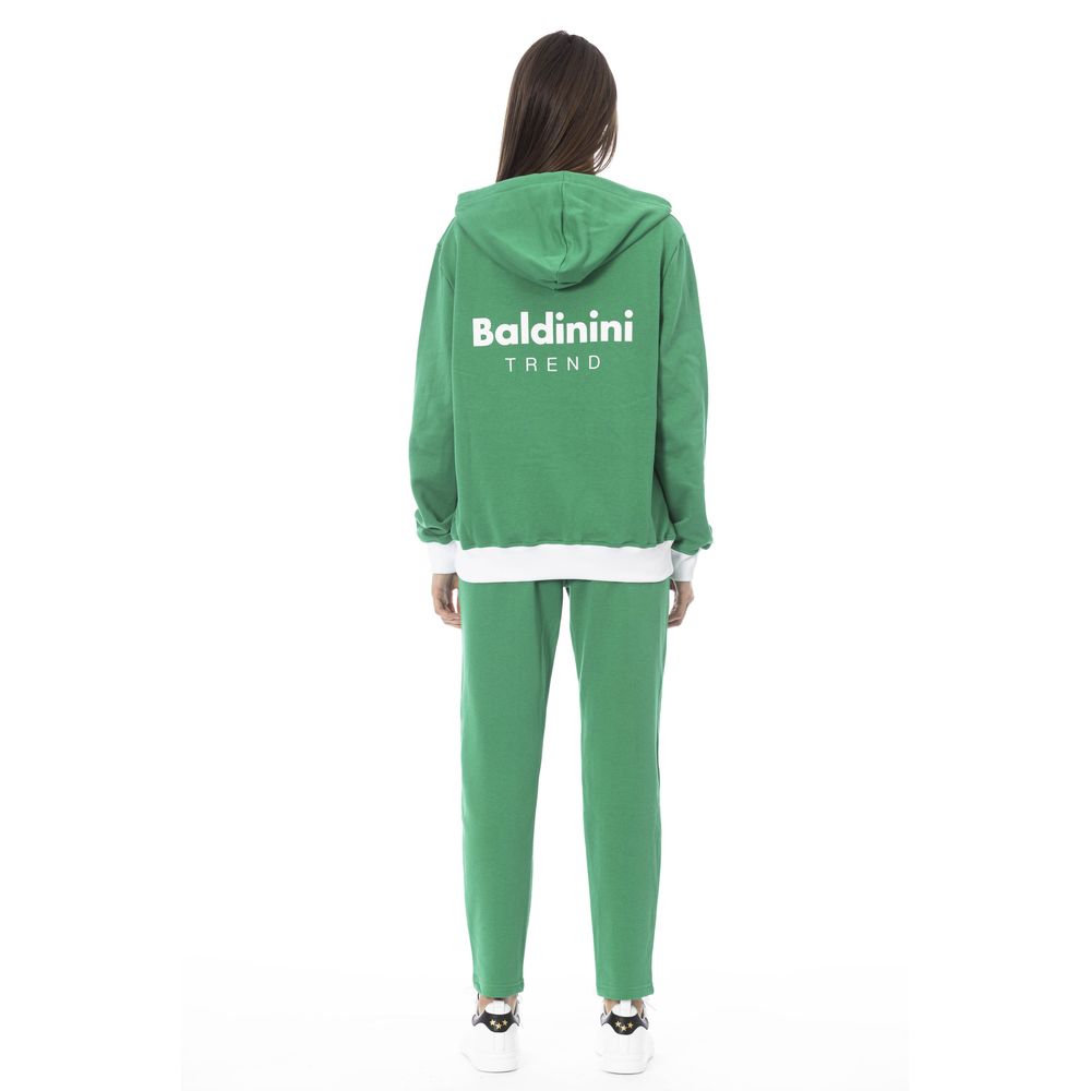 Baldinini Trend - Relaxed Cotton Fleece Zip Hoodie Tracksuit Set - Green Baldinini Trend