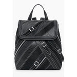 Desigual - Edgy Polyethylene Backpack with Contrast Stitching - Black Desigual