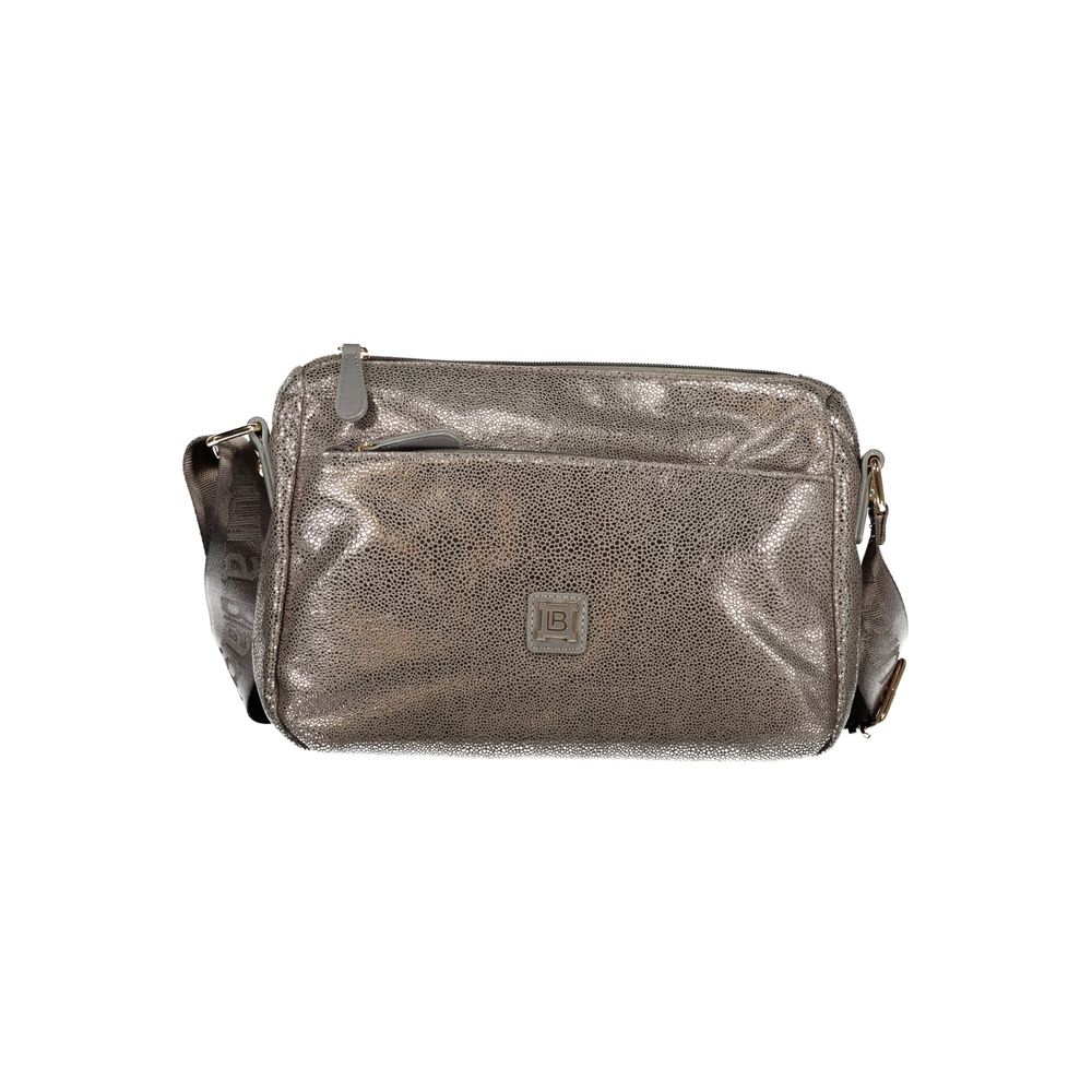 Laura Biagiotti - Sophisticated Metallic Textured Crossbody Bag - Grey Laura Biagiotti