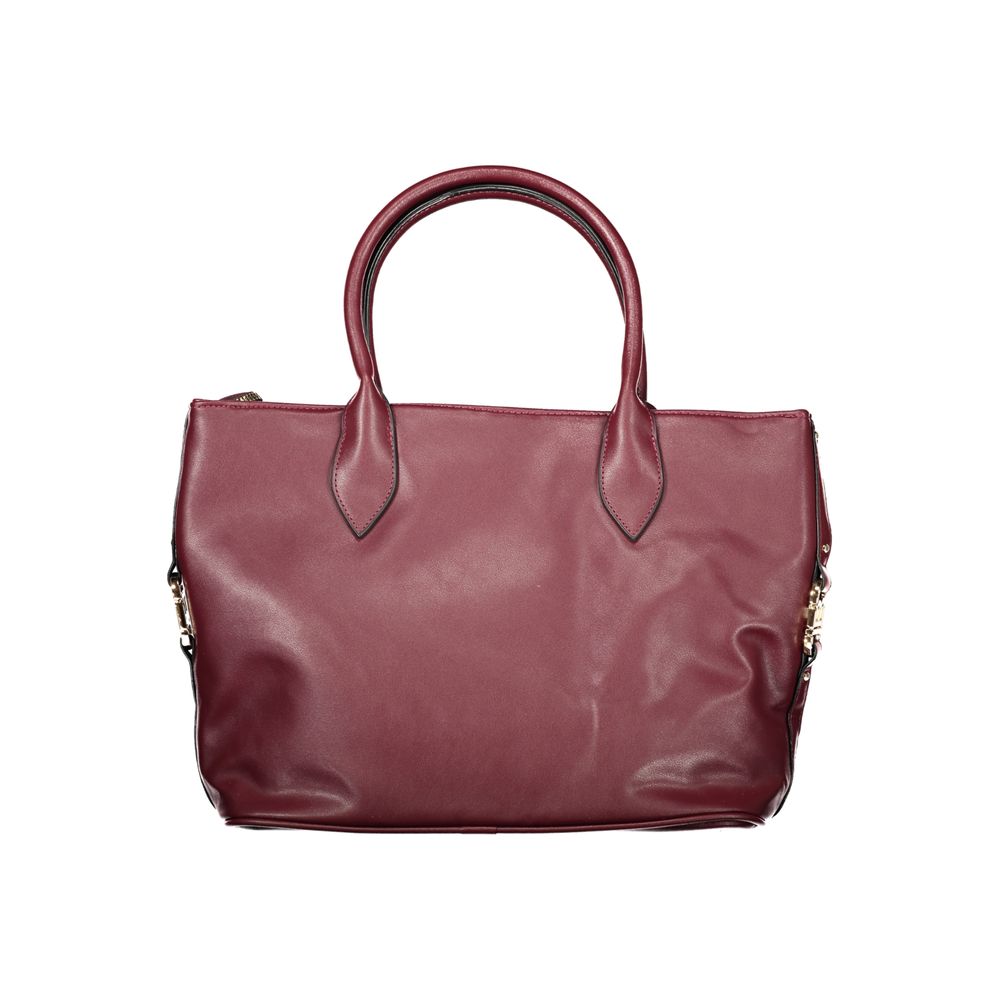 Laura Biagiotti - Elegant Quilted PVC Top Handle Bag with Tassel - Red Laura Biagiotti