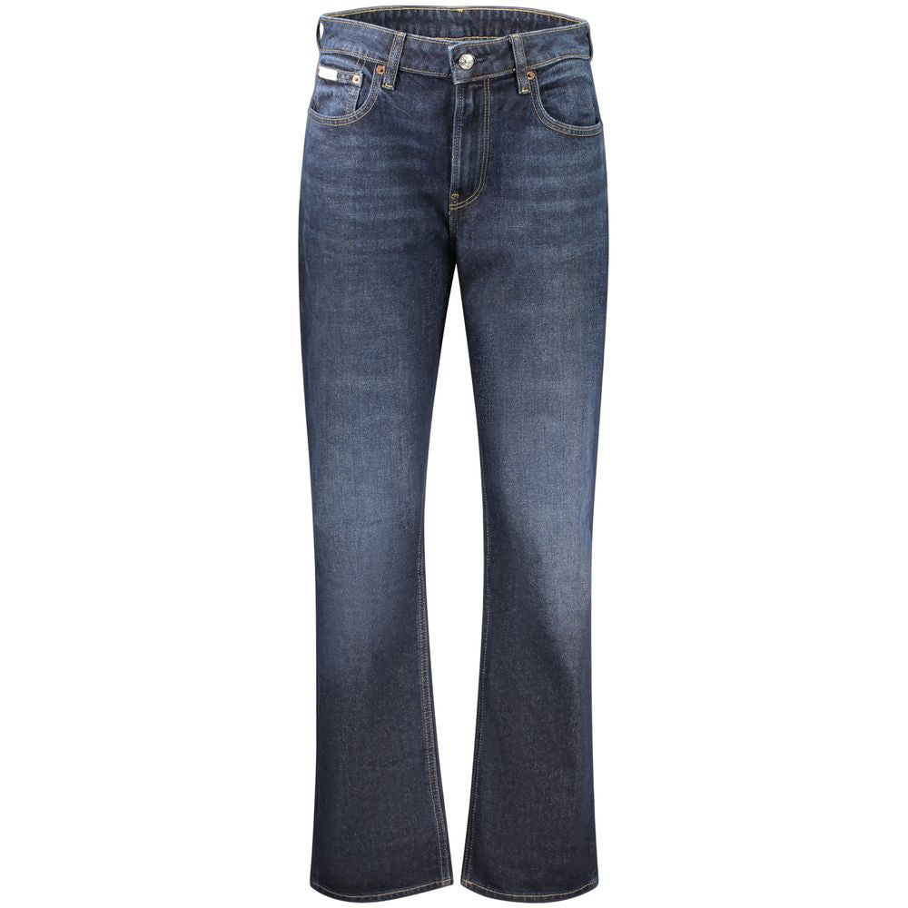 Calvin Klein - Sophisticated High-Rise Wide Leg Straight Jeans - Blue Calvin Klein