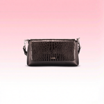 Calvin Klein - Structured Croc-Effect Shoulder Bag - Black Calvin Klein