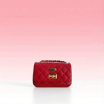 Baldinini Trend - Quilted Cowhide Mini Crossbody Bag - Red Baldinini Trend