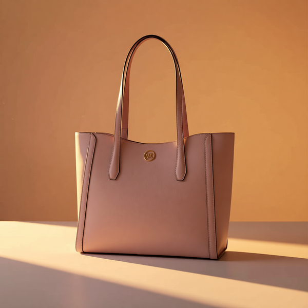 Michael Kors - Polished Structured Canvas Tote Bag - Powder Blush Michael Kors