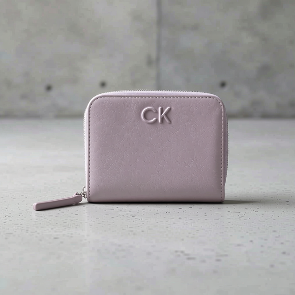 Calvin Klein - Sleek Quilted Zip-Around Wallet with RFID Protection - Purple Calvin Klein