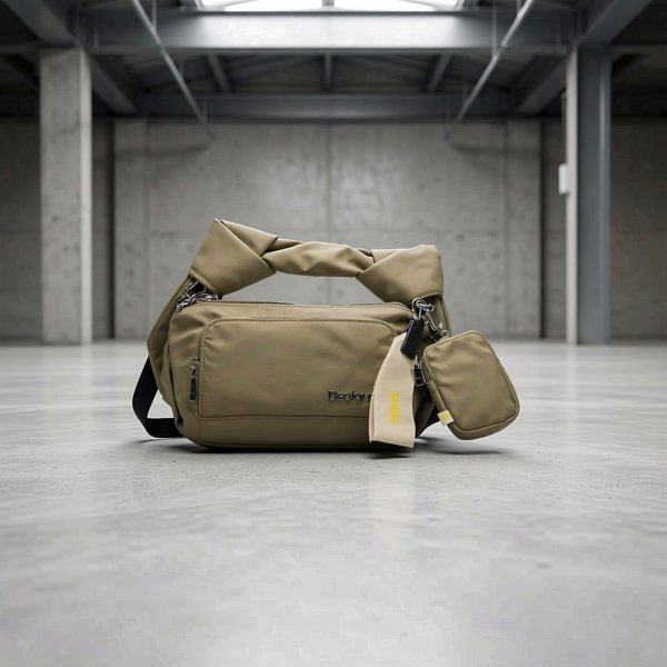 Desigual - Effortless Knotted Handle Utility Shoulder Bag - Khaki