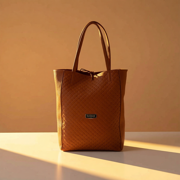 Baldinini Trend - Sophisticated Woven Faux Leather Tote Bag - Brown Baldinini Trend