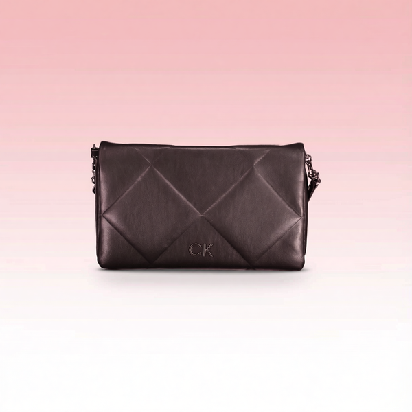 Calvin Klein - Sleek Quilted Polyester Shoulder Bag - Black Calvin Klein