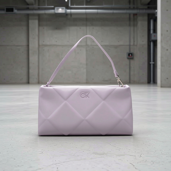 Calvin Klein - Quilted Logo Shoulder Bag - Purple
