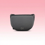 Calvin Klein - Sleek Embossed Monogram Crossbody Bag - Black Calvin Klein