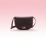 Calvin Klein - Minimalist Semi-Circular Adjustable Shoulder Bag - Black Calvin Klein