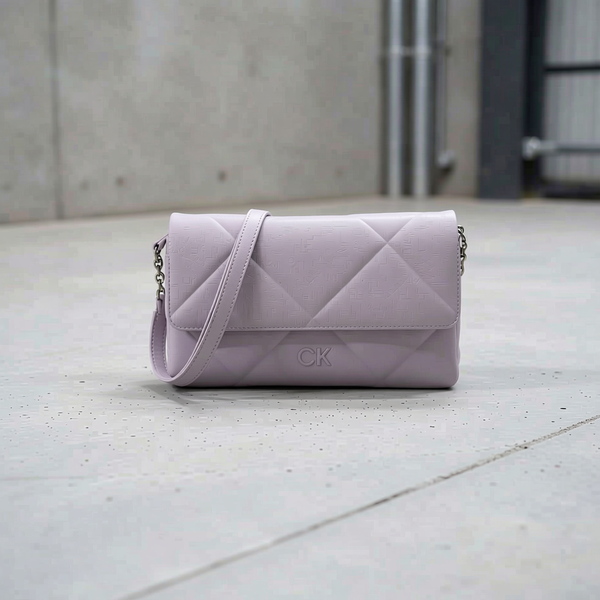 Calvin Klein - Chic Quilted Recycled Polyester Shoulder Bag - Purple